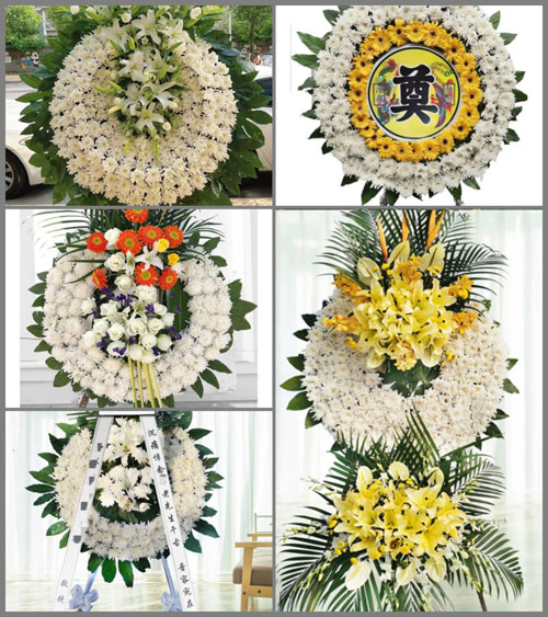 四川成都崇州市公议乡林秀村花圈速递